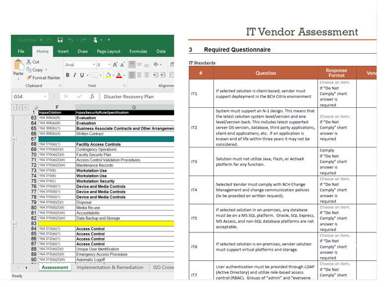 vendor risk assessment