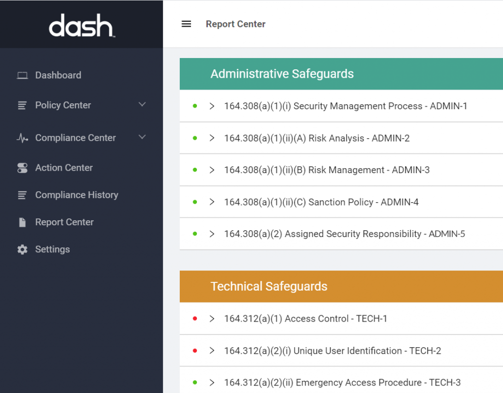 dash cloud compliance