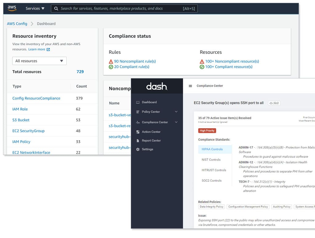 dash complyops aws config