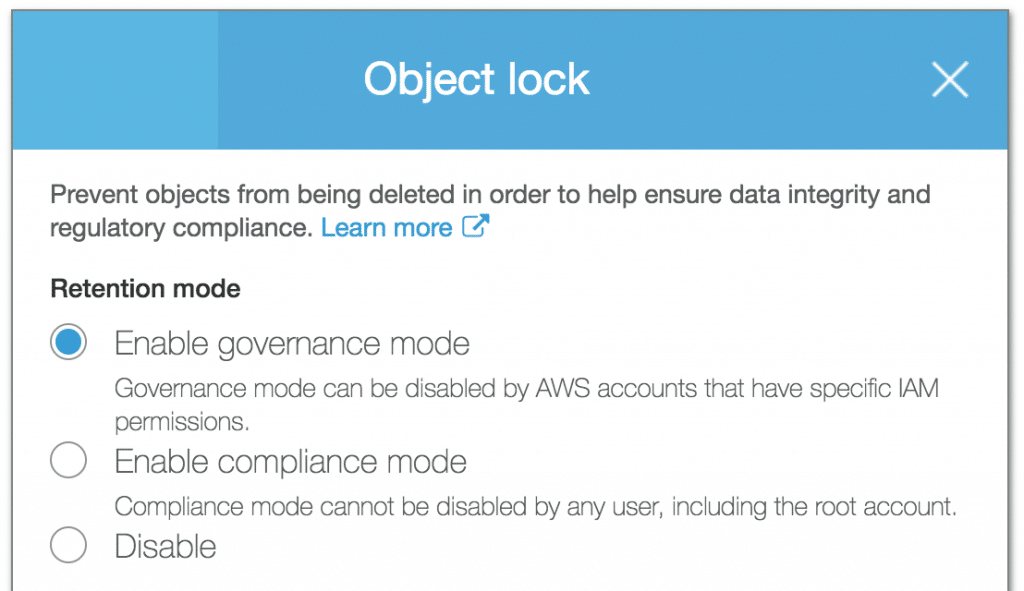 S3 object lock